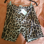 Leopard Print Shorts, L