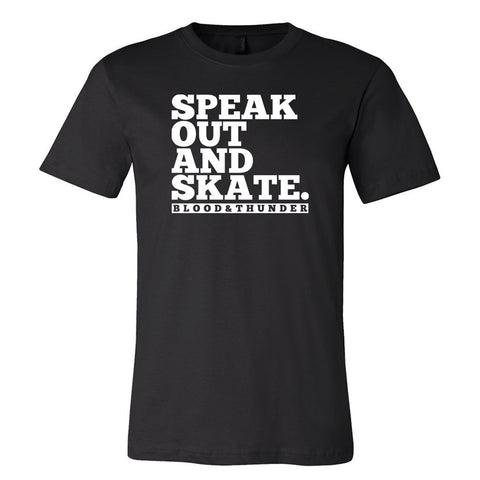 Blood & Thunder "Speak Out And Skate" t-shirt