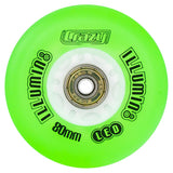 Crazy Skates illumin8 80mm Light Up Inline Skate Wheel (single wheel)