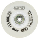 Crazy Skates illumin8 80mm Light Up Inline Skate Wheel (single wheel)