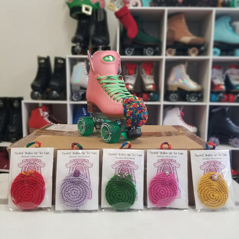 Crochet Button Top Toe Caps (1 pair)