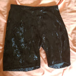 Black Velvet Shorts, M