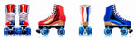 Jackson EVO Viper Roller Skates - Red White Blue