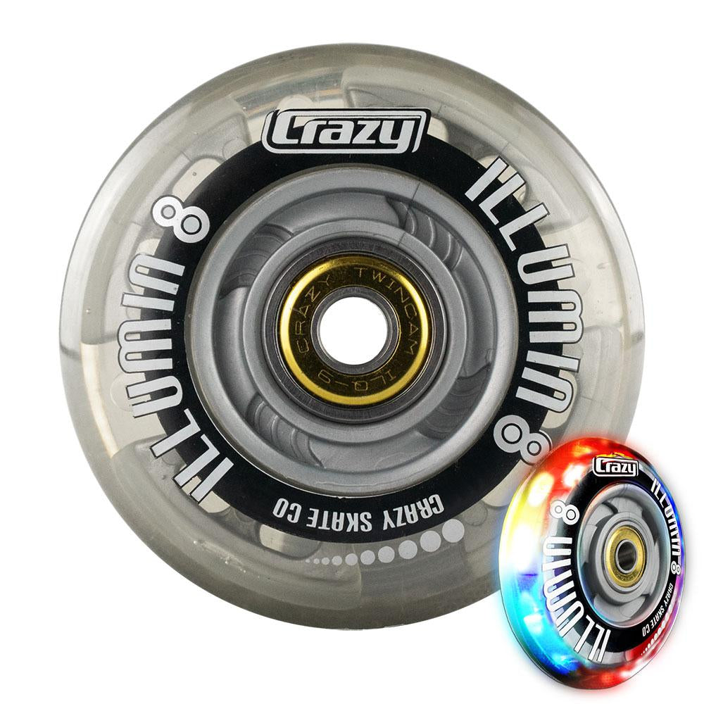 Crazy Skates illumin8 80mm Light Up Inline Skate Wheel