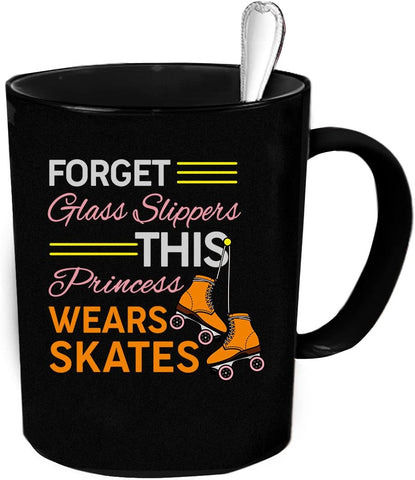 Forget Glass Slippers This Princess Wears Skates Mug